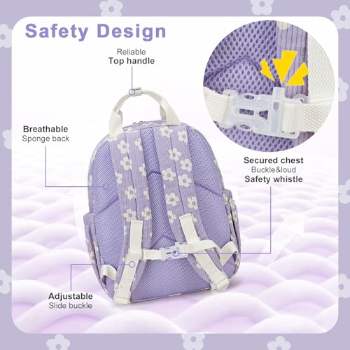 Image of Bluboon Backpack for Girls Kids Cute 15 inch Preschool Kindergarten Backpacks Girls Bookbags for School Travel (Pink Bow Floral, Ages 4-8)