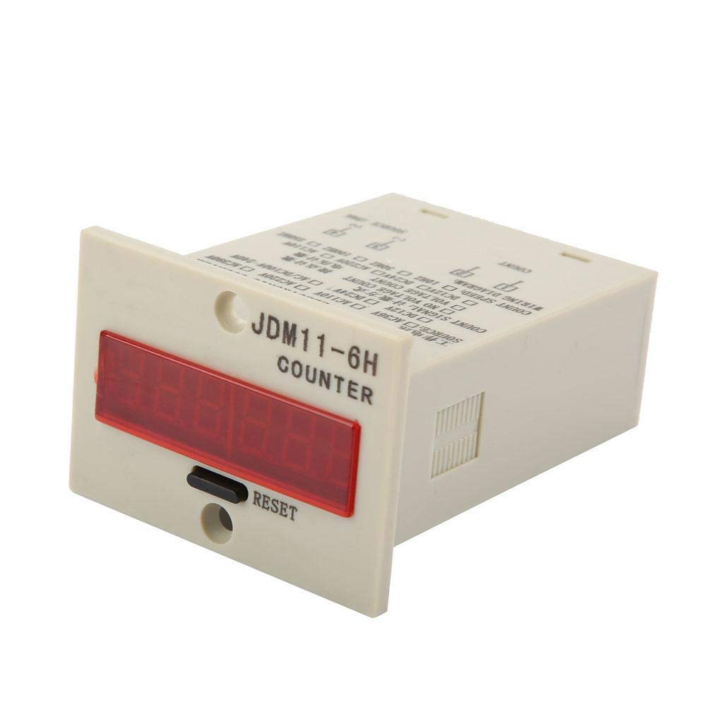 Semme Jdm11-6H Compteur électronique à 6 Chiffres AC220 V/Dc36 V/DC 24 V/DC 12 V DC 12 V (DC 12 V) (DC 12 V)