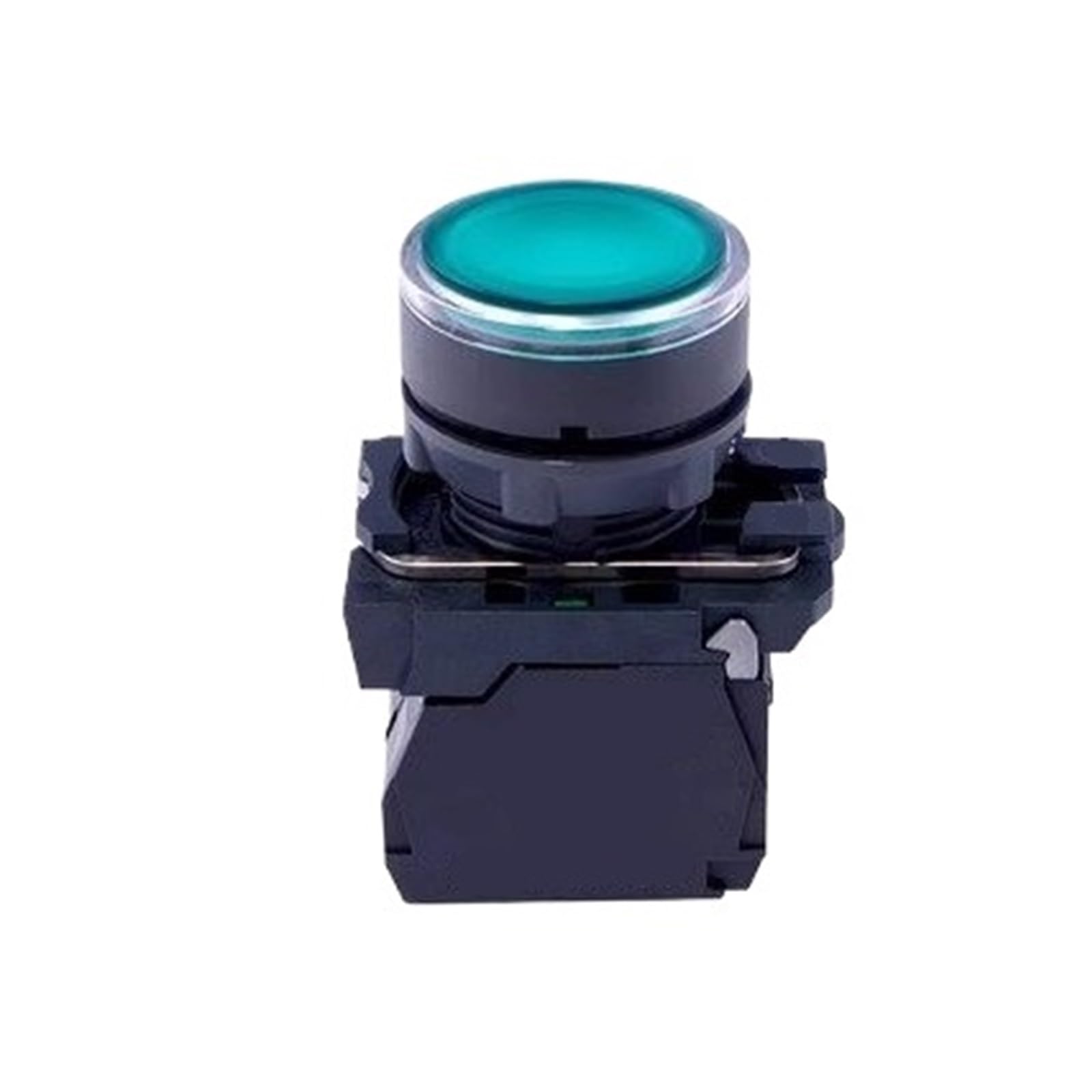 KKPOPP Push button switch XB5AW33B1C Green 24V 1NO Ø22 panel mount for industrial equipment and automation systems control