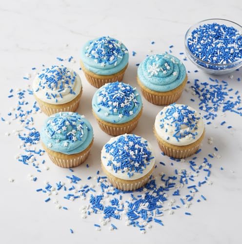 Image of Manvscakes Sprinkles- Edible Cake and Cupcake Sprinkles with Assorted Shapes and Sizes for Parties, Metallic Sprinkle Mix for Cookies, Ice Cream, Cake and Cupcake Decorating