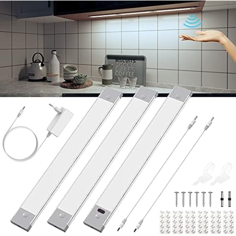 Enteenly Luz Led Cocina Bajo Mueble con Sensor sin Contacto Cover