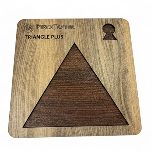 Image of The Triangle+ | 8-Piece Advanced Wooden Paradox Puzzle (Level 6 /10 Difficulty)