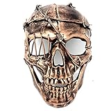 STORM BUY New Steampunk Style Metallic Scary Horror Skeleton Mask for Halloween Costume Cosplay Party (Copper)