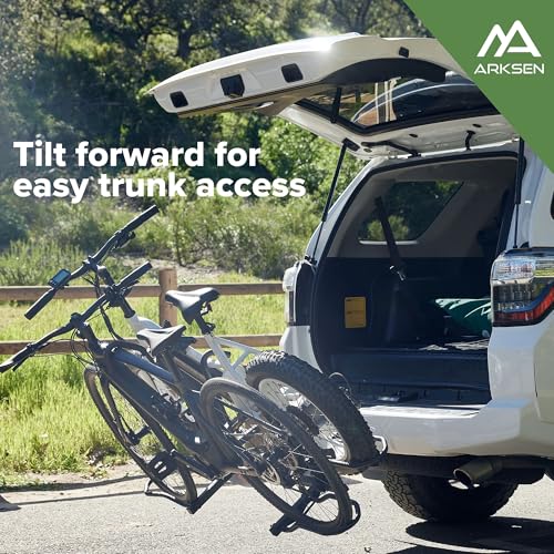Image of ARKSEN Hitch Bike Rack for 2 Bikes, Up to 75 lbs Each (150 lbs Total)