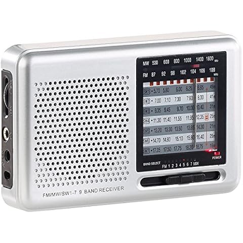 auvisio Notfallradio: Analoger 9-Band-Weltempfänger mit FM, MW & 7X KW, Jackentaschen-Format (Transistorradio) Cover