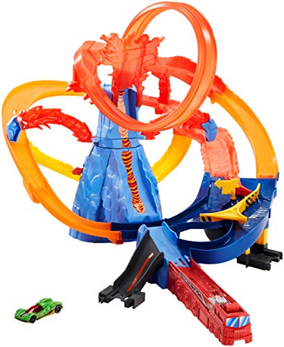 Hot Wheels FTD61 Ontsnap de vulkaan Gemotoriseerde baanset