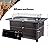 44inch Outdoor Propane Fire Pit Table, 50000 BTU Auto-Ignition Wicker Rattan Patio Gas Fire Pit with Wind Guard, Tempered Glass Tabletop and Glass Beads, ETL Certification, Brown