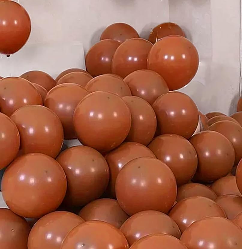 Amazon | FAMULIA 風船 小さい 5インチ 100個 茶色 ブラウン ミニ