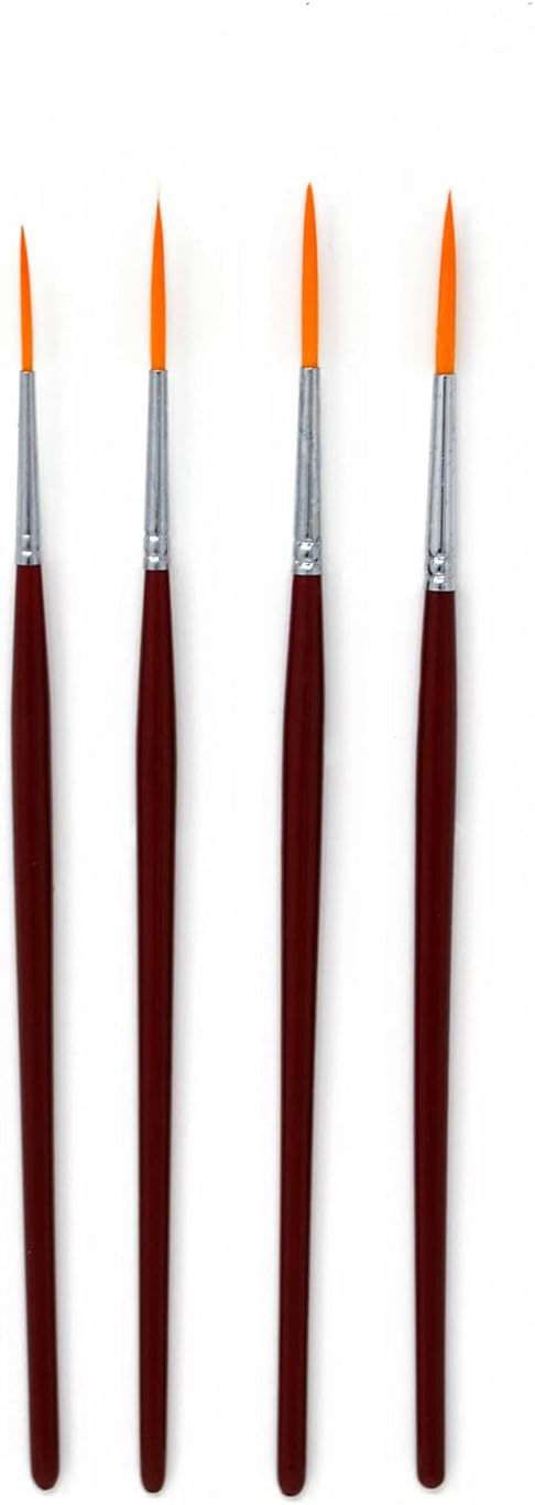 Artists Rigger Brush Set | Pack of 4 Rigger Paint Brushes