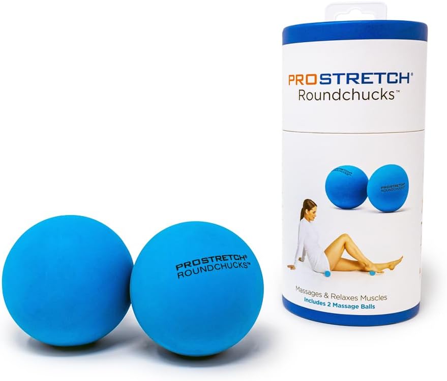 ProStretch Round Chucks, Soft Massage Balls for Myofascial Release, Plantar Fasciitis, and Full Body Deep Tissue Relief, Set of 2