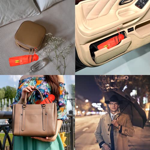 Xiuying Feng Mini Travel Umbrella, Small Compact Portable Umbrella For Sun And Rain, Windproof Parasol With 99% Uv Protection For Women And Men #TOP6