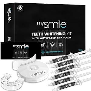 mysmile tandenbleekset – Tandenbleker om zelf tanden te bleken met activated charcoal – Zonder peroxide en verrijkt met…