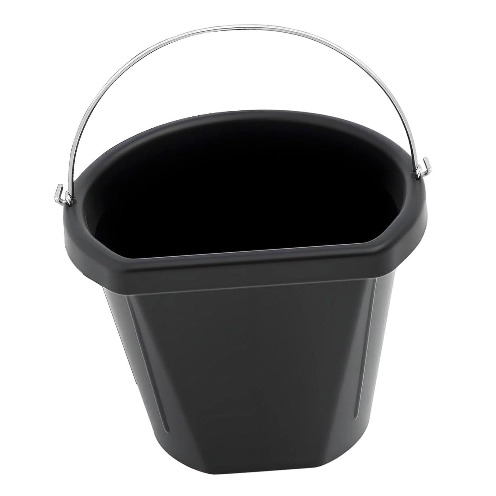 MERIGLARE Cubo de alimentación para Caballos, comedero con asa, Resistente al Desgaste, para Colgar en el Patio, pastizales y zoológicos.