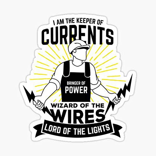 3 pcs Electrician Hard Hat Stickers, for Hard Hat, Window, Car Electrical Safety Helmet Union Decals