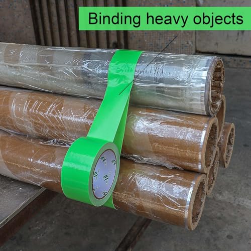 Image of BOMEI PACK Green Duct Tape, 3Rolls Heavy Duty Strong Industrial Color Duct Tape 9mil x 1.88inch x 30yds for Packing and Repairing