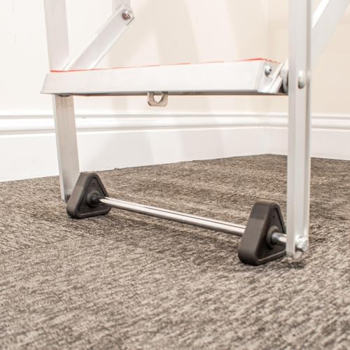 Escalera de acceso al altillo compacta de aluminio BPS para techos de 3,05 m con peldaños 4