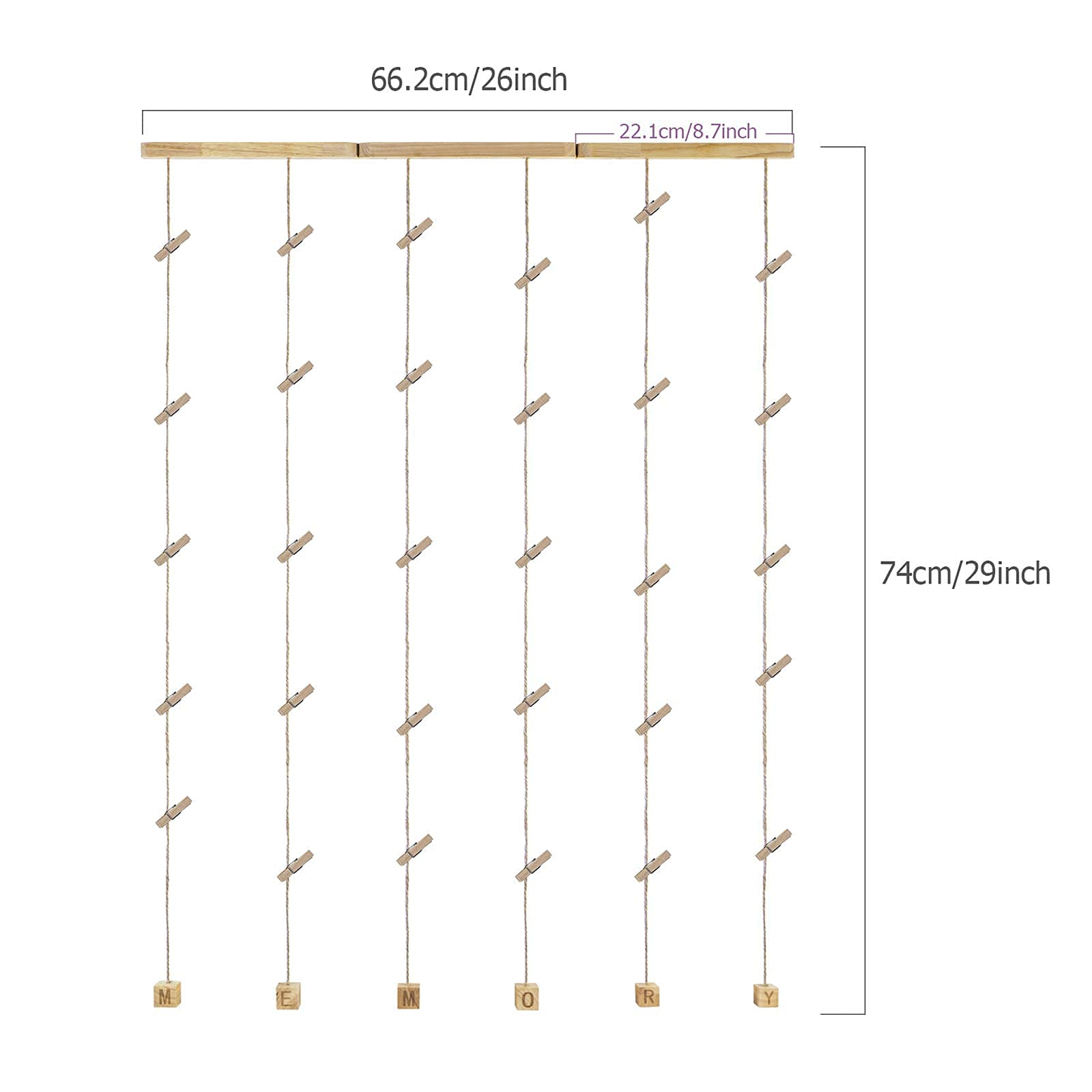 Buy LoveKANKEI Wood Picture Photo Frame for Wall Decor, 26 x 29 Inch