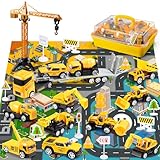 Construction Toys for 3-8 Year Old Boys Girls, Alloy Cars, Alloy Construction Engineering Vehicle Toy Sets, Toys for Ages 3-8