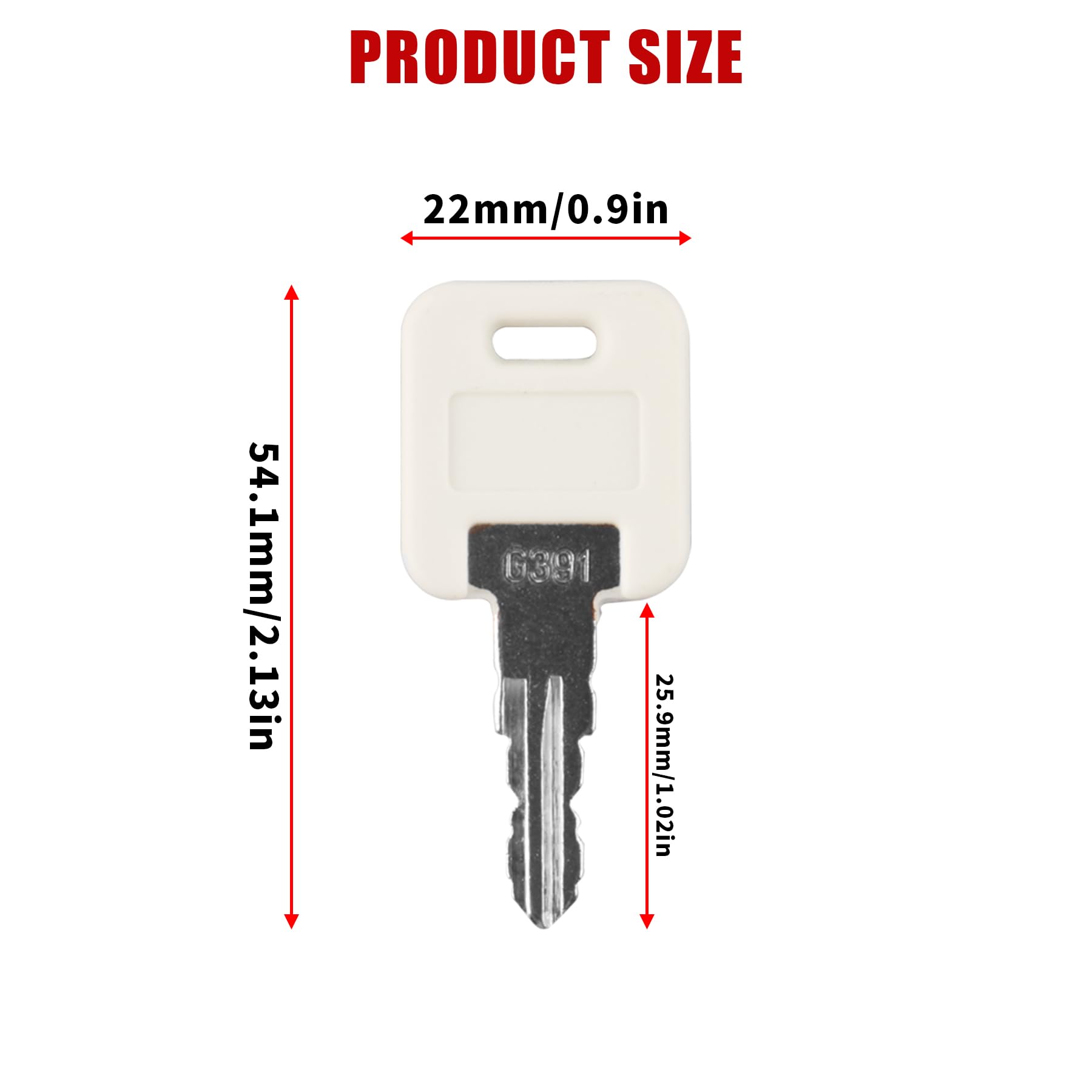 1 Pair (2 Keys) Global Link LED Precut Keys G301 - G391 Select Your Key Number - View #3