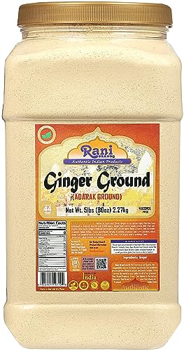 Rani Ginger (Adarak) Powder Ground, Spice 28oz (1.75lbs) 800g PET Jar ~ All Natural | Vegan | Gluten Friendly | NON-GMO | Kosher | Indian Origin