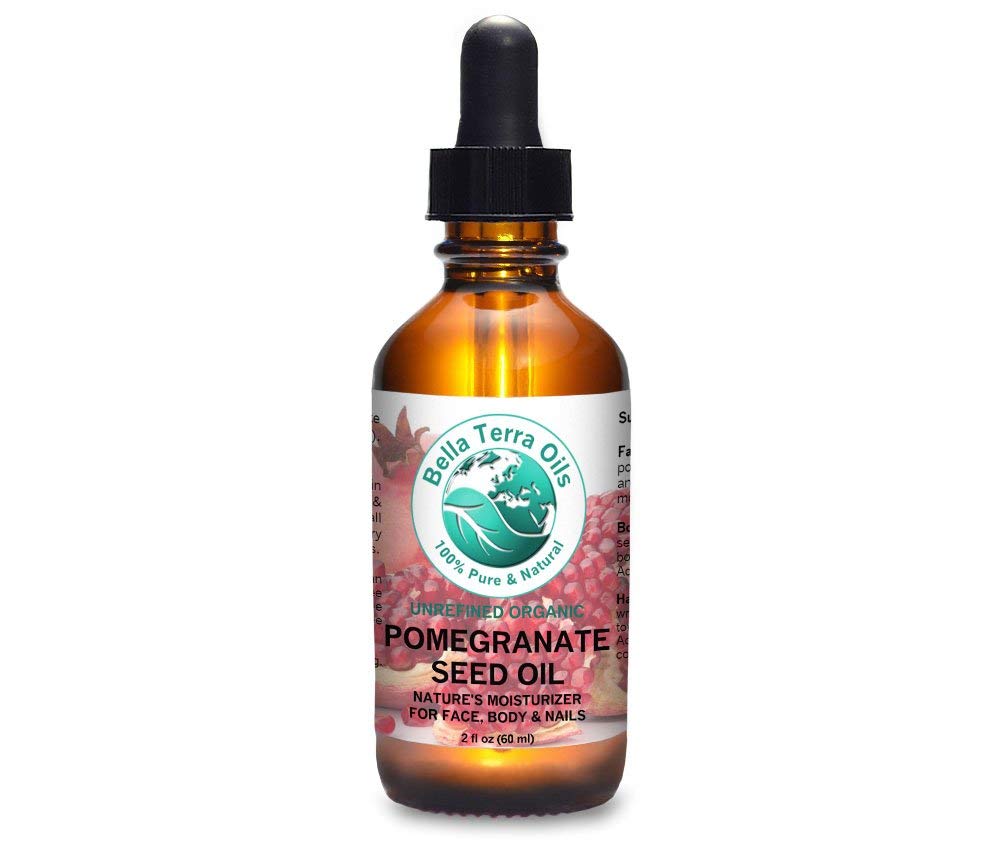 Bella Terra Oils Pomegranate Seed 60ml 100% Pure Cold-pressed Unrefined Organic -