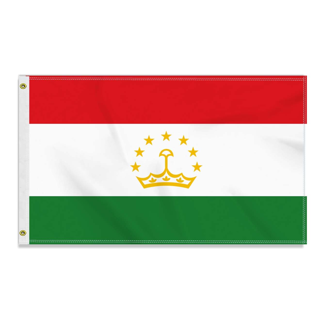 3×5 FT Tajikistan Flag, Large 90×150 CM 150D Tajik Outdoor Banner,Decor Garden With Brass Gromment