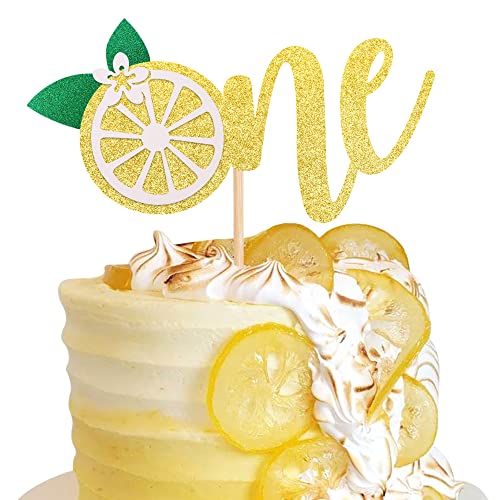 1 PCS Lemon 1st Birthday Cake Topper