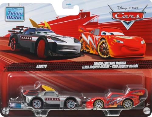 Véhicule kabuto Disney Pixar Cars avec flamme jouet miniature pour enfant dès 3 ans