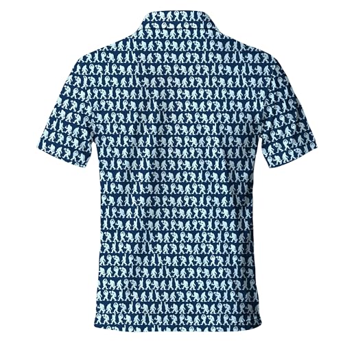 Polo para Hombre Manga Corta con Botones Camiseta de Golf Secado Rápido Casual miniatura 5