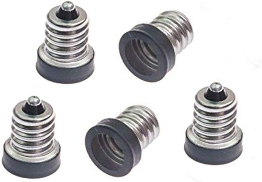 JapanAmStore Light Socket E12 to E11 Lamp Holder Converter Adapter for Halogen Energy Saving Lamps Incandescent (5Pcs)