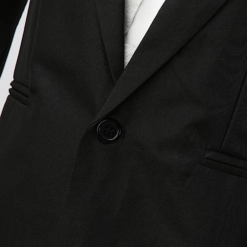 Men's 2 Piece Suits Slim Fit Classic Suit Regular Big and Tall Jacket Pants Tuxedo Set for Business, Wedding and Party4