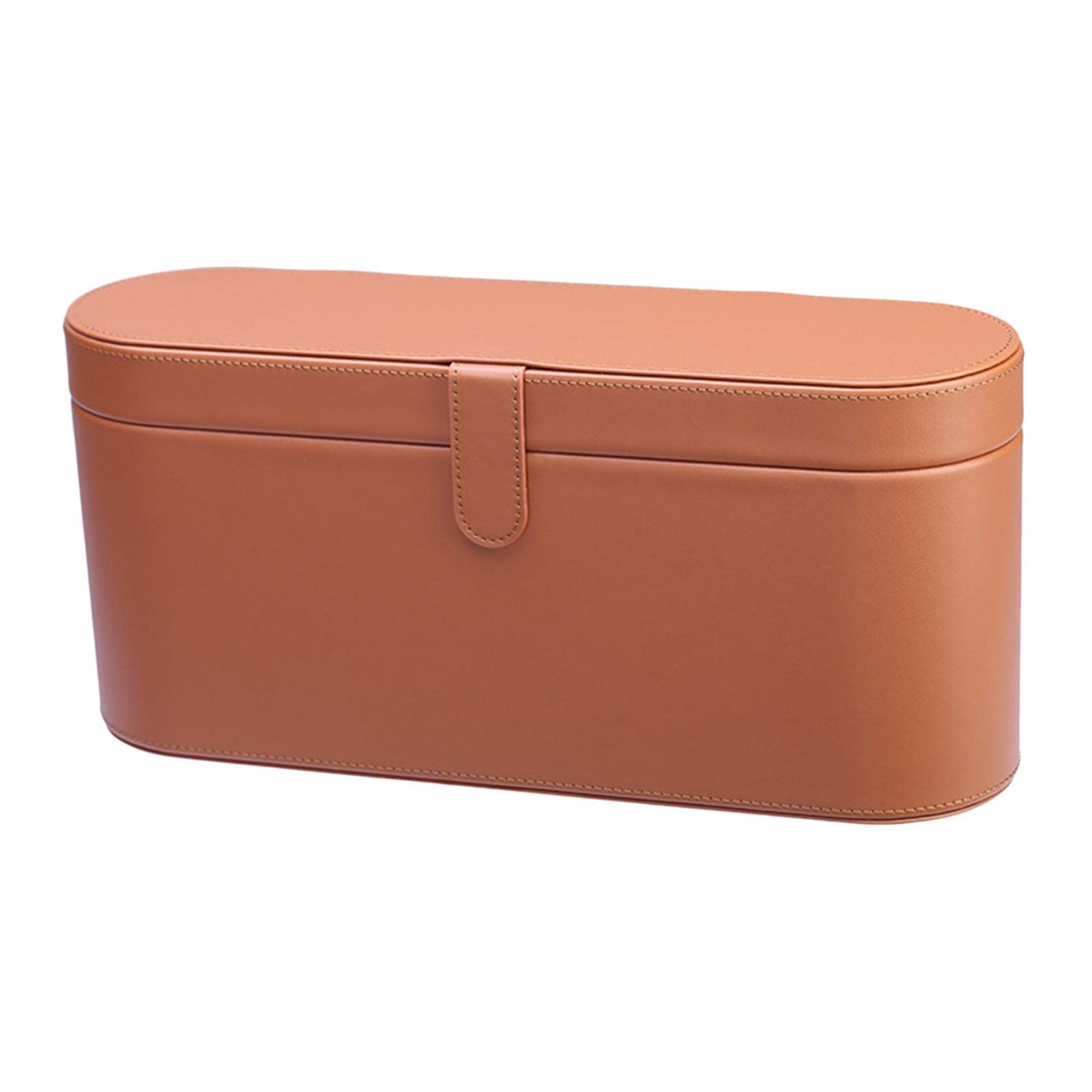 ZOOMELLA PU Leather Hair Dryer Storage Box HD01 Fits Accessories Organizer Brown|Storage Bags|Home & Garden-image-49