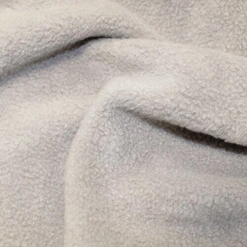 Premium Polar Fleece Fabric Material By The Metre 30 Plain Colours 149cm Wide (Silver) (Fat Quarter - 50 x 70cm)