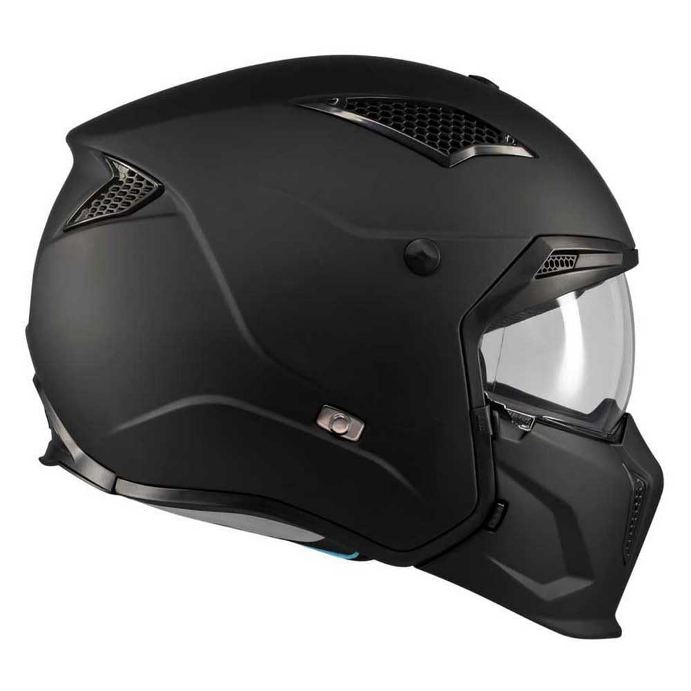 MT Helmets Streetfighter SV S – Casco Moto Integral Abierto con Visor Solar Retráctil, Estilo Streetfighter, Interior Lavable y Calota HIRP | Homologado ECE 22.06 & DOT