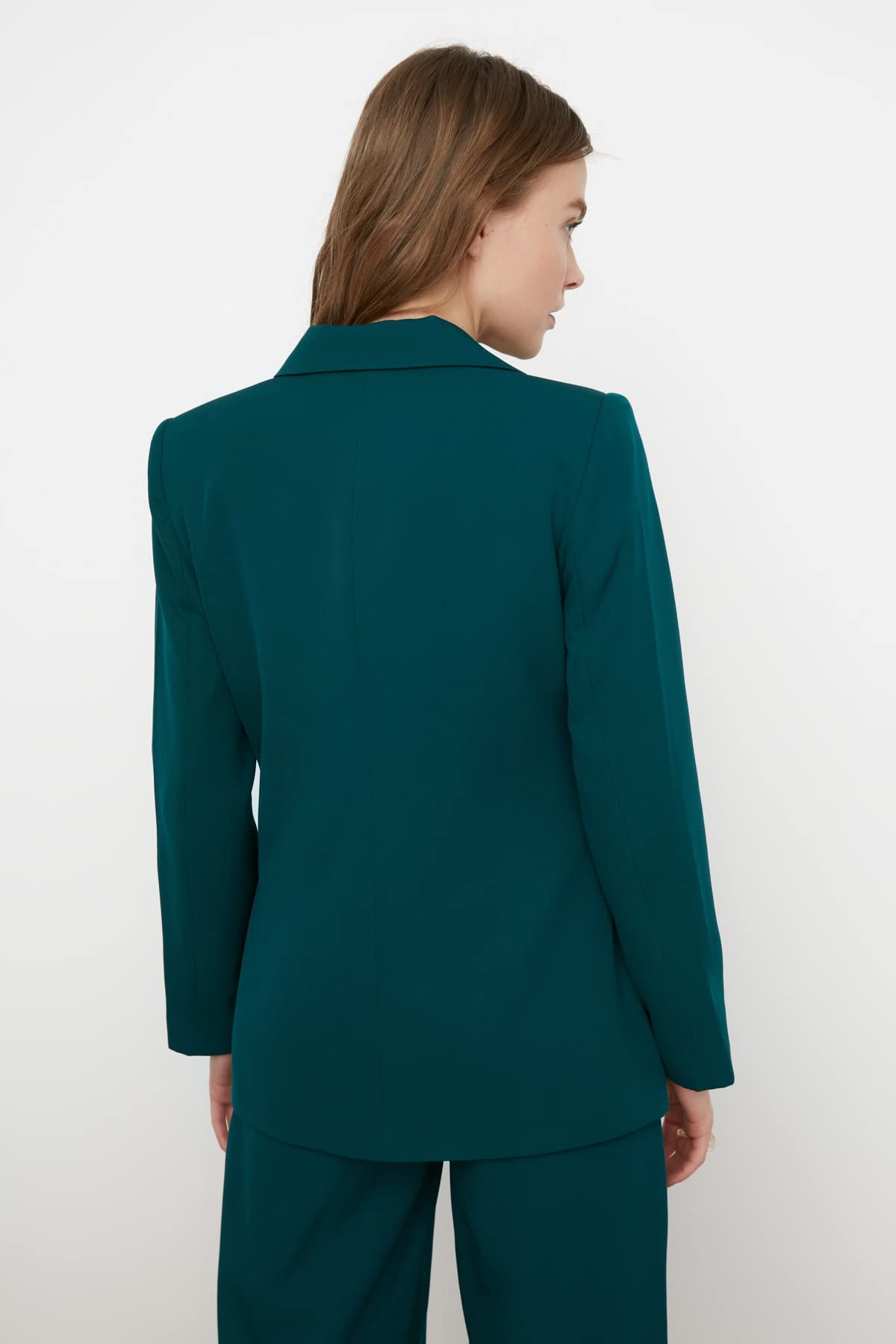 Trendyol Black Button Detailed Jacket Trendyol Giacca Nera con Bottoni, Nero, Donna