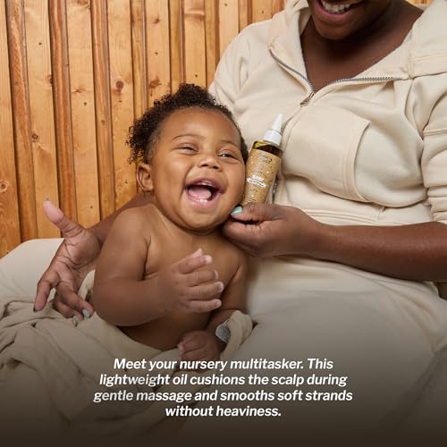 Image of Cristina's Curls Nourishing Baby Hair & Scalp Oil - Lightweight Massage Oil To Loosen Dry Flakes And Seal Softness