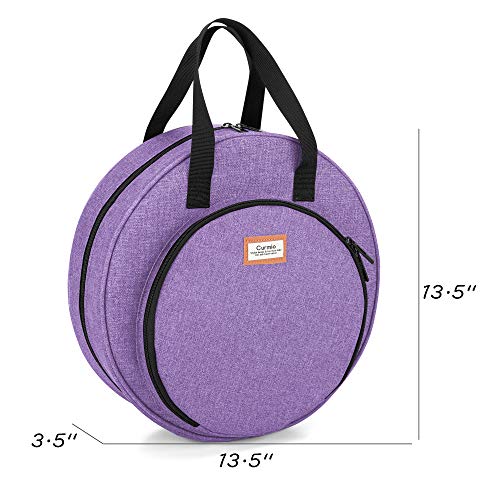 Curmio Embroidery Starter Kit, Cross Stitch Tools Kit With Storage Bag, Embroidery Kit For Adults And Kids Beginners, Diy, Home And Travel,Purple (Patented Design) #TOP5