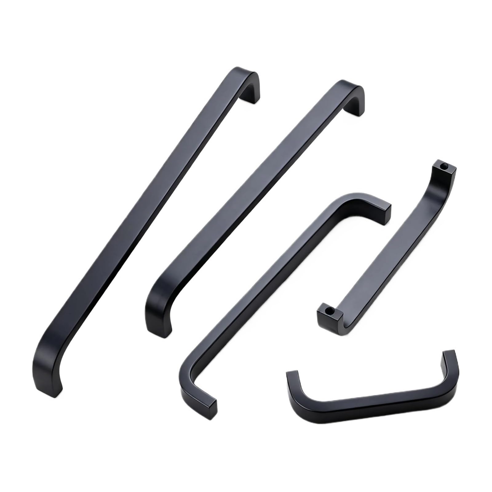 Rugaikerba 128Mm Arch Style Drawer Pulls, Solid Aluminum Alloy, 10 Pieces Set