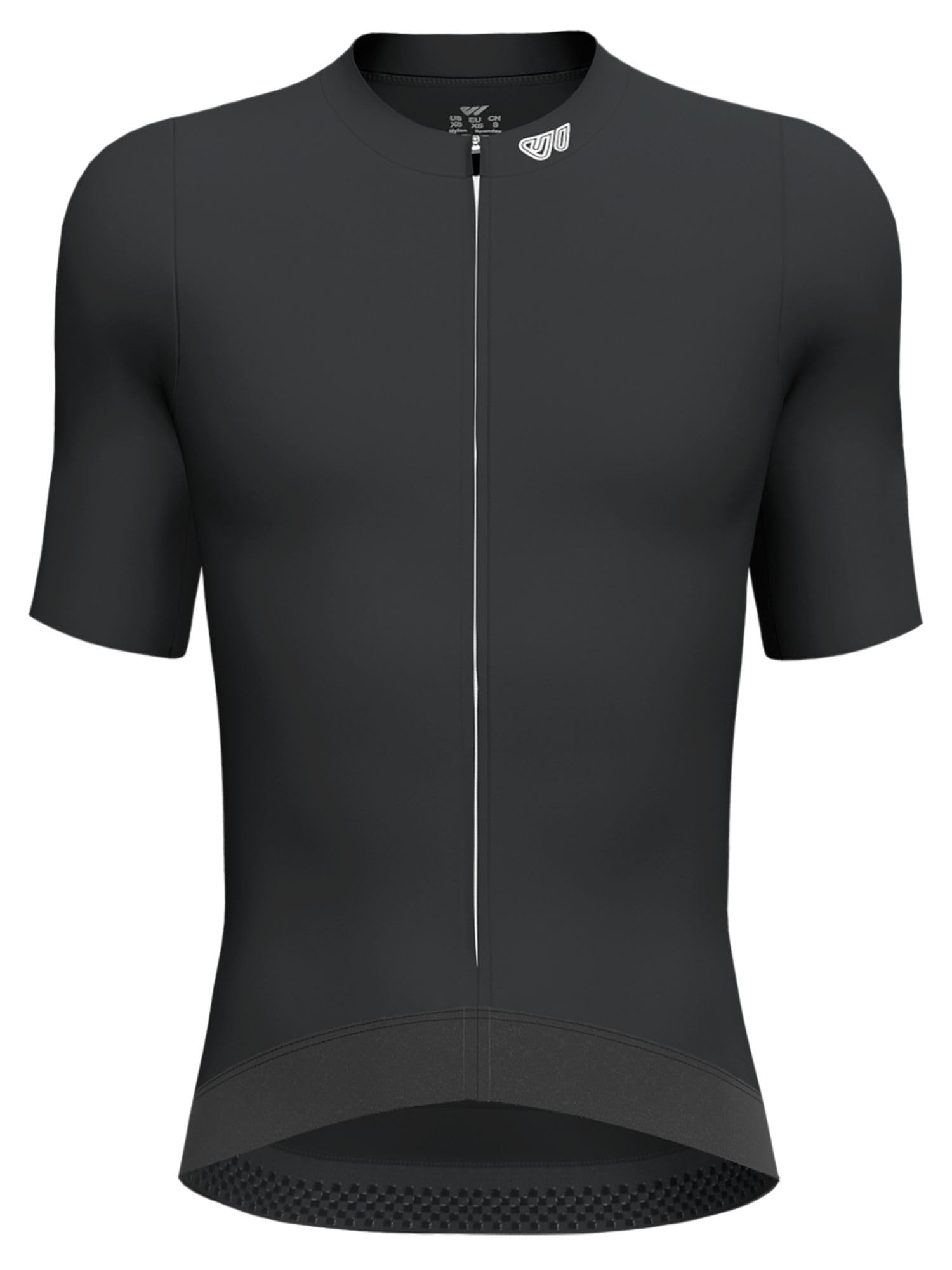 Wulibike Herren Radtrikot Kurzarm (Slim Fit), Atmungsaktives Rennrad Trikot im Durchgehendem Reißverschluss für schlanke Fahrer – Sommer Eng anliegendes Fahrradtrikot (Fällt Kleiner aus)