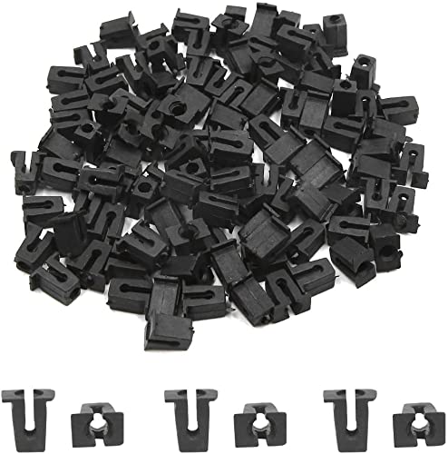 100pz universale Rivetti fissaggio paraurti parafango a spinta pin Clip