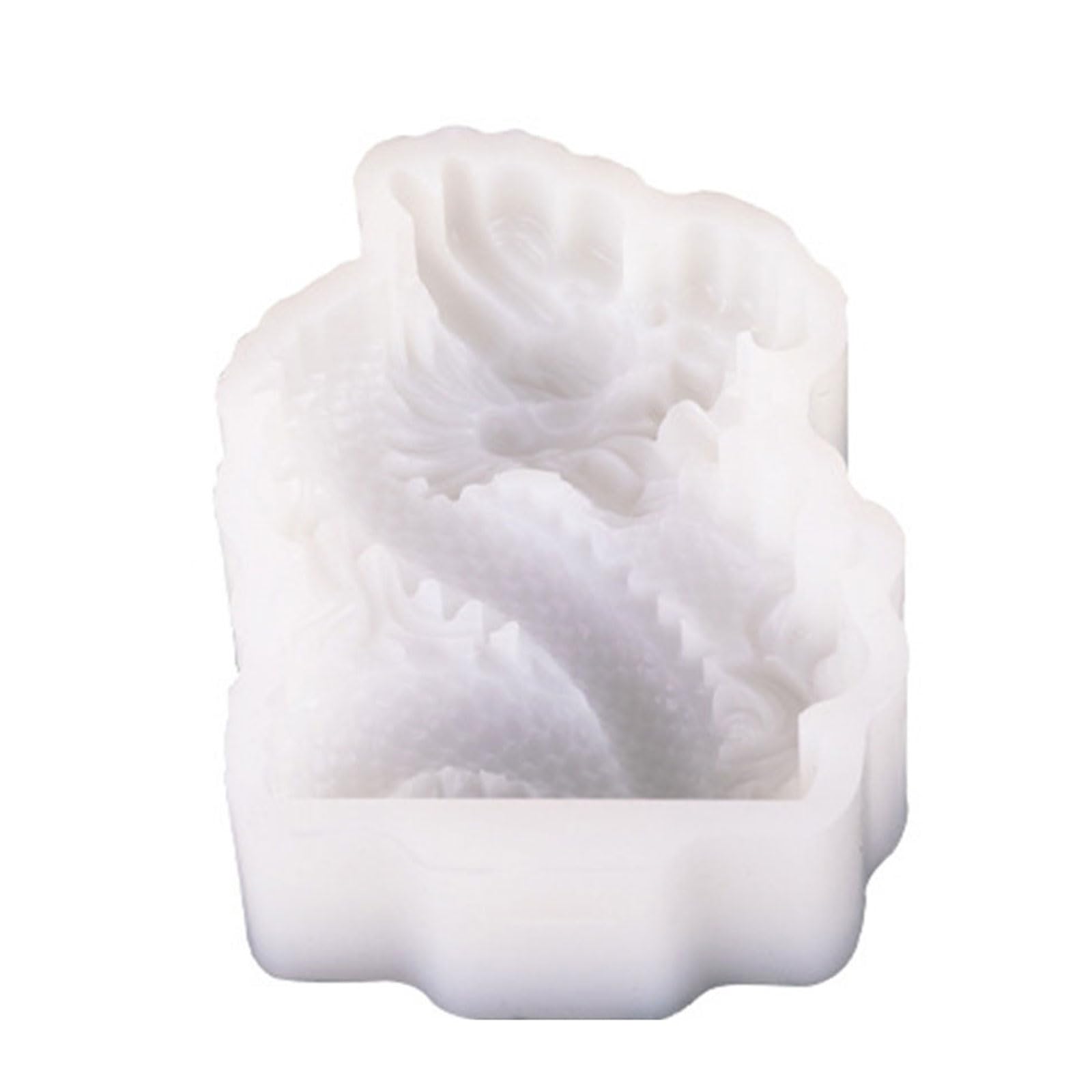 carotoe Dragon Shape Ices Cream Molds Silicone Popsicles Molds Ices Cubes Tray Popsicles Maker Baking Cake Candy Mold Enduring Silicone