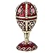 Design Toscano FH2479 The Russian Rosette Rose Romanov Style Enameled Egg, red