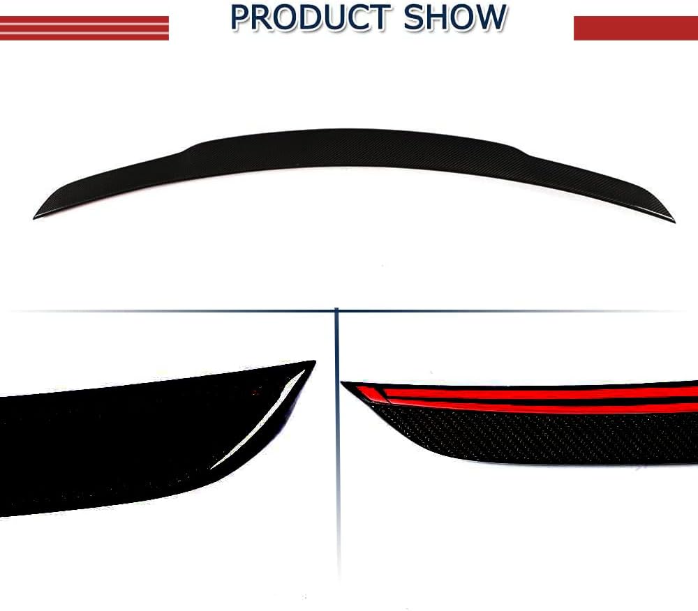 Rear Trunk Spoiler for Mercedes Benz S Class W222 2014-2020 S400 S450 S500 S550 S560 S600 S63 S65 AMG Sedan 4-Door Gloss Black Rear Deck Lip Tail Trunk Highkick Spoiler