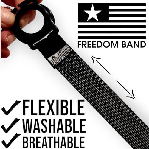 Armband for Dexcom G6 4-18\" Inch Adjustable & Flexible CGM Transmitter Protector Sensor Guard Cover Leg & Arm Freedom Band (Black Matte)