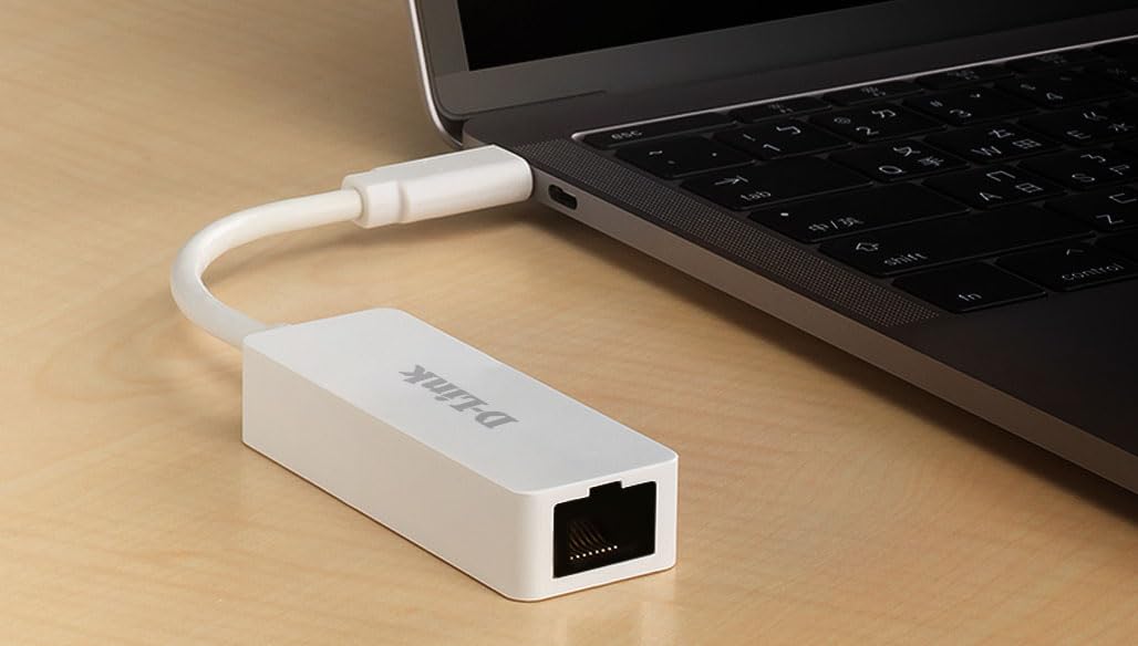D-Link DUB-E250 Adattatore da USB-C a Ethernet 2.5G, da USB-C a RJ45 2.5 Gigabit LAN, compatibile con Thunderbolt 3, Mac OS e Windows.