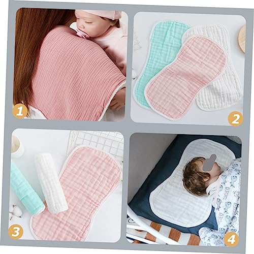Kisangel 5Pcs Absorbent Burp Cloths Soft Cotton Rags for Spit Up and Drooling Versatile Essentials4