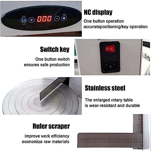 200W Automatic Cake Cream Spreading Machine, 4-12inchs Birthday Cake Smoothing Coating Machine, Electric Birthday Cake Decorating Machine, Baking Birthday Cake Spreader,220V