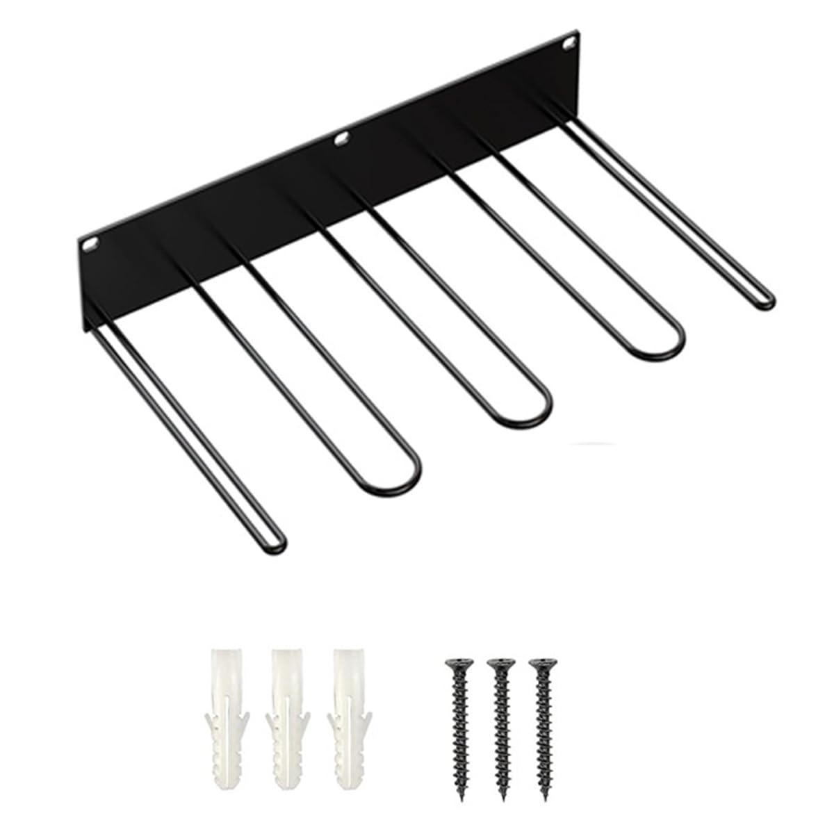 Support de bottes mural en métal noir, rangement chaussure suspendu gain de place