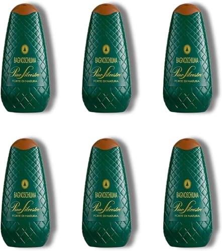 Gel de ducha Pino Silvestre Forte di Natura pack de 6 botes con tomate pelati de regalo