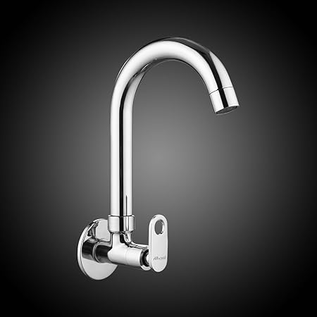 Alturas Max Brass Sink Cock with swiveling Spout/Wall Mounted